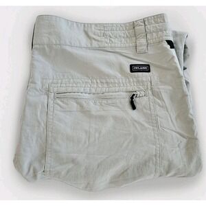 PELAGIC Traverse Tropical Pants Mens Size 38 Beige Fishing Drawstring Waist Nice